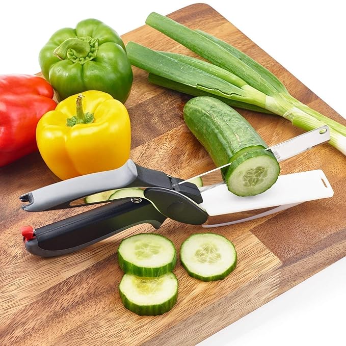 2-in-1 Kitchen Scissors & Knife